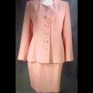 Ilie Wacs Neiman Marcus Jacket Silk Lined Skirt